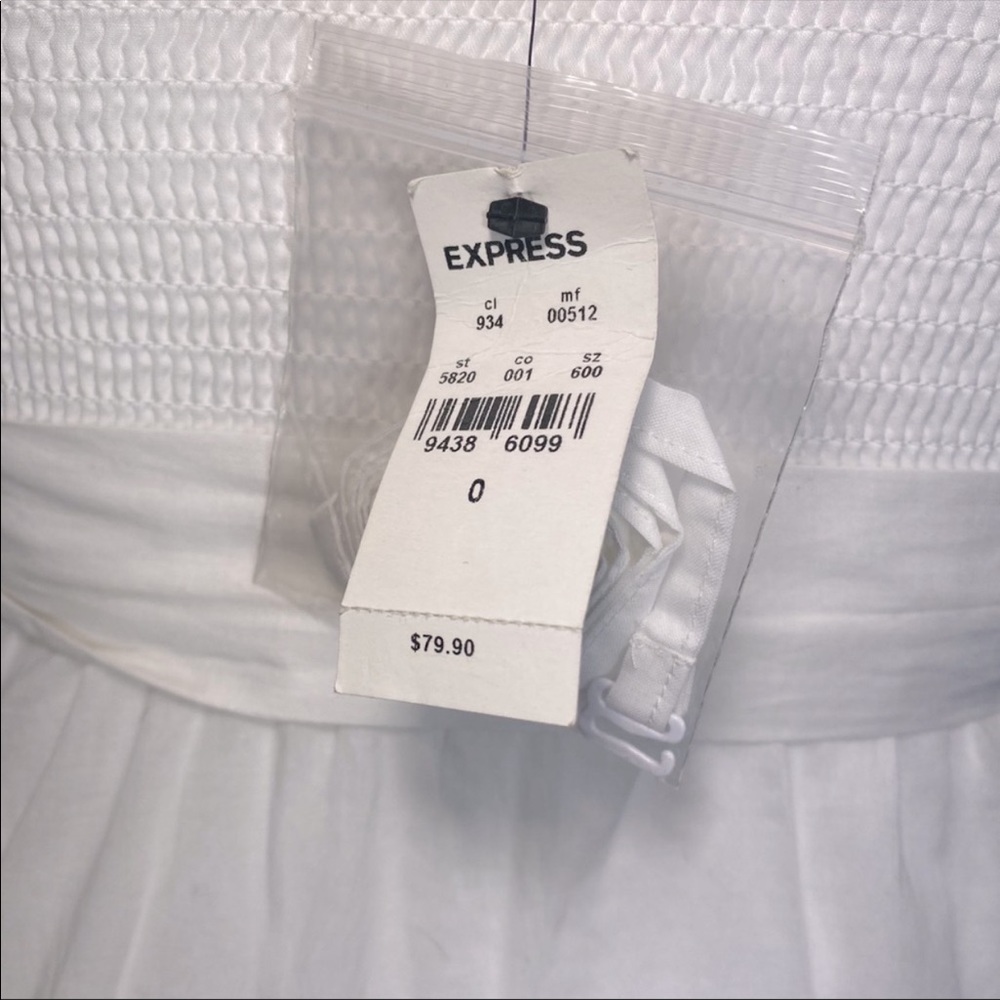 Express Little White Dress Size 0 - Picture 5 of 7